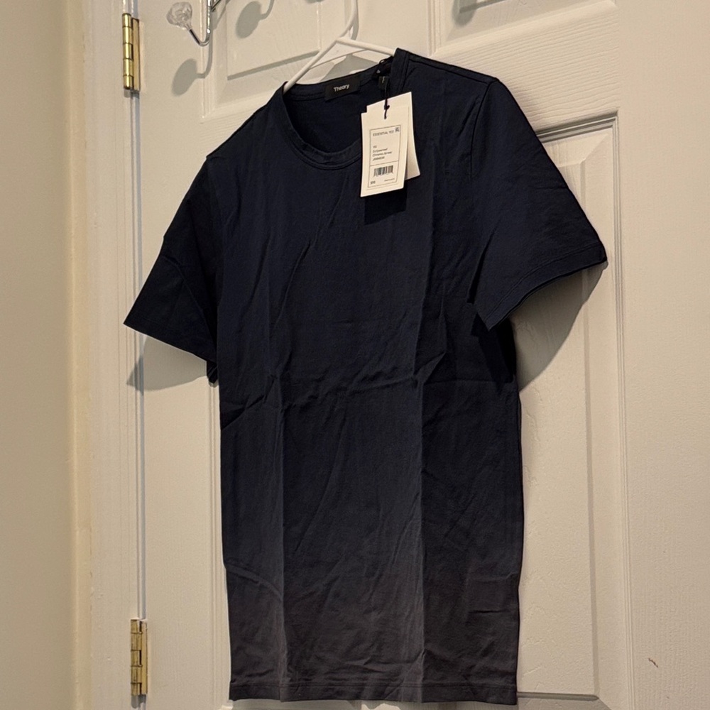 Theory Navy Short Sleeve Tee